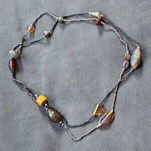 Amazon Colorful Beaded Bohemian Long Necklace